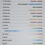 Il calendario del catechismo 2016/2017